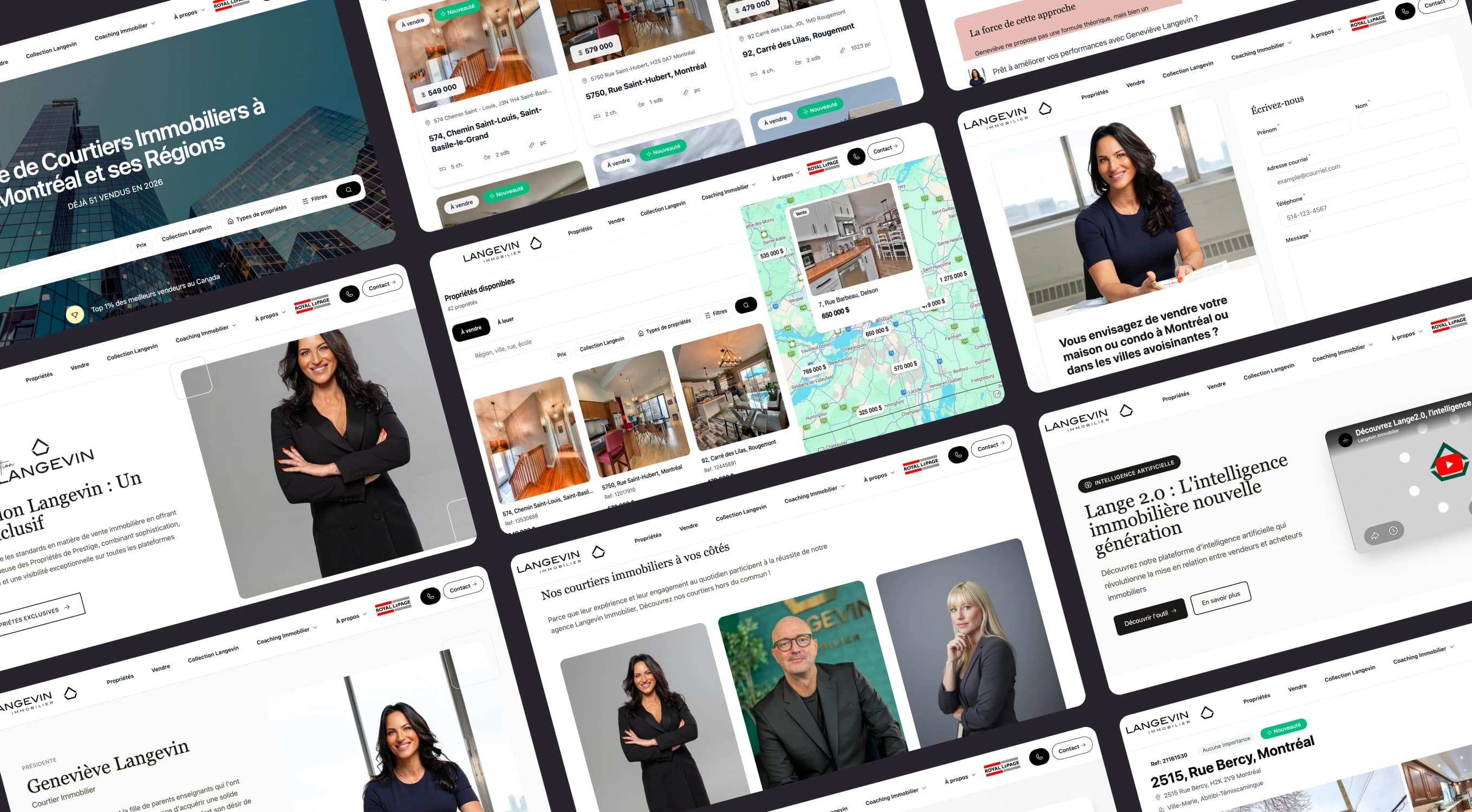 Site Langevin Immobilier — agence immobilière montréalaise