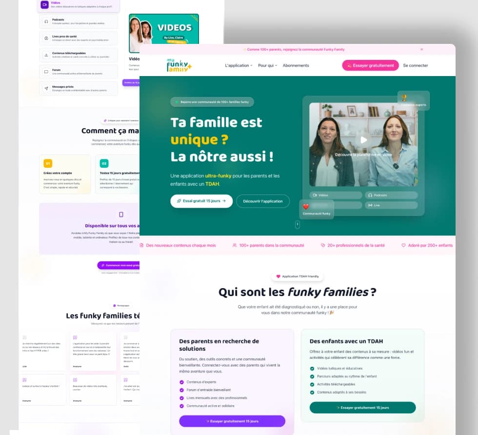 My Funky Family — plateforme dédiée aux familles d'enfants atypiques (TDAH, dys, HPI, TSA)