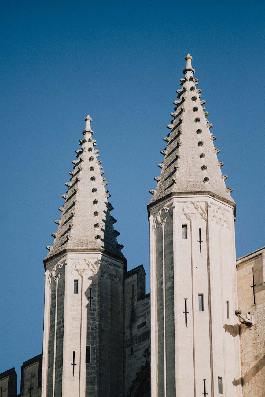 Flèches gothiques de la cathédrale Saint-Pierre d'Avignon