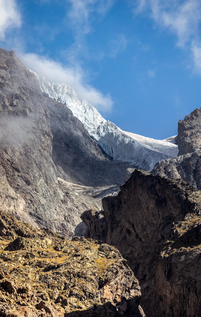 Glacier et sommets du Parc national des Écrins