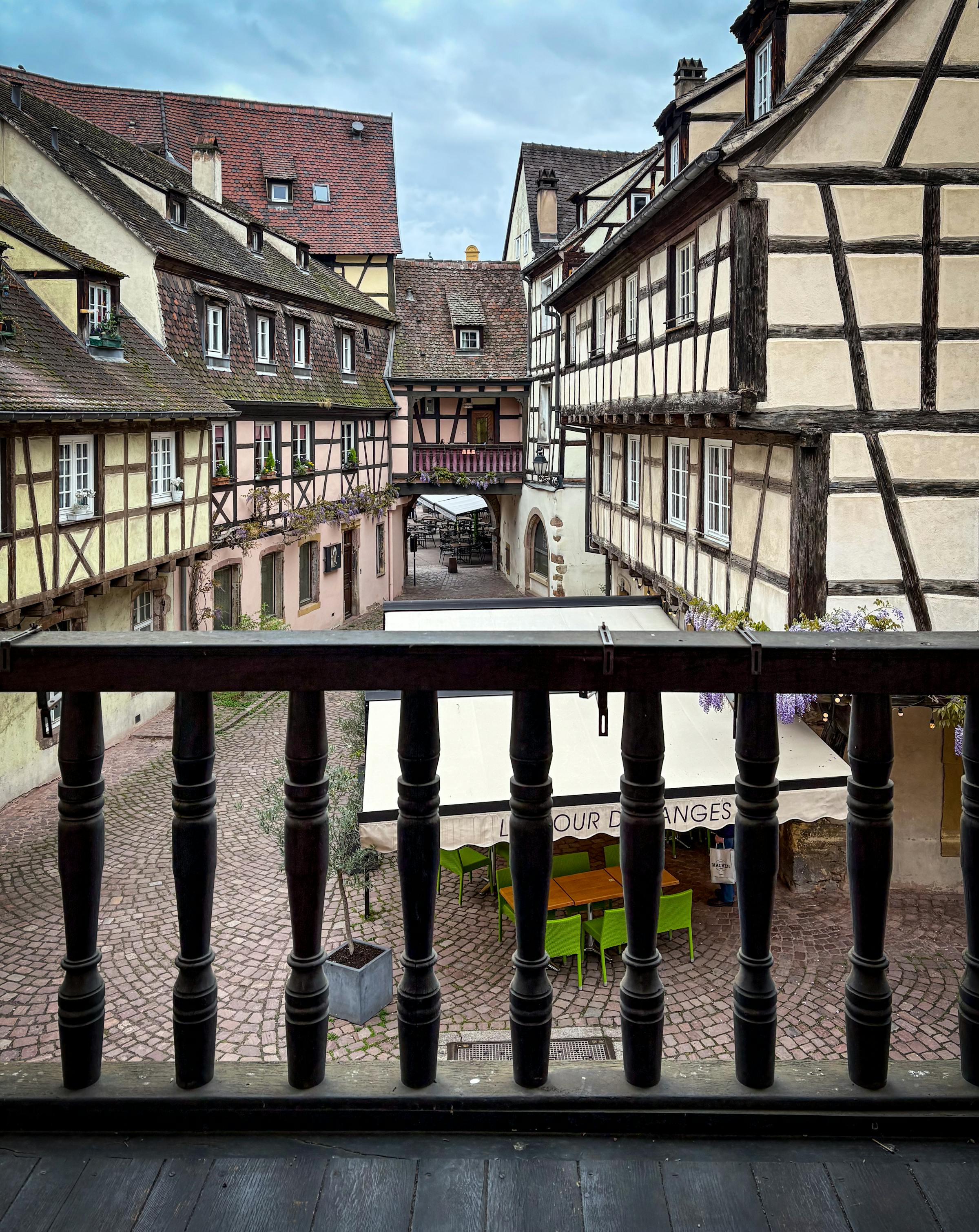 Village français traditionnel à colombages