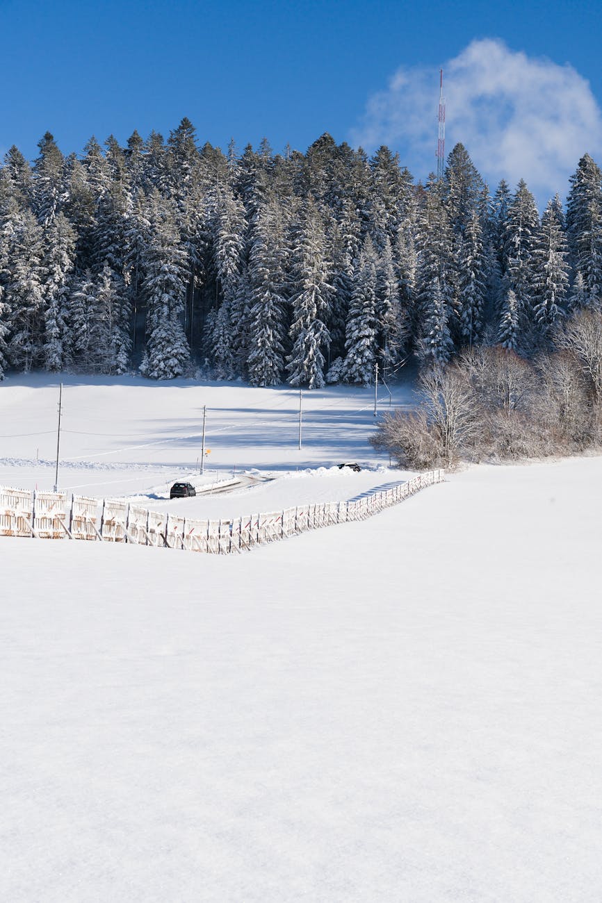 Massif du Jura sous la neige