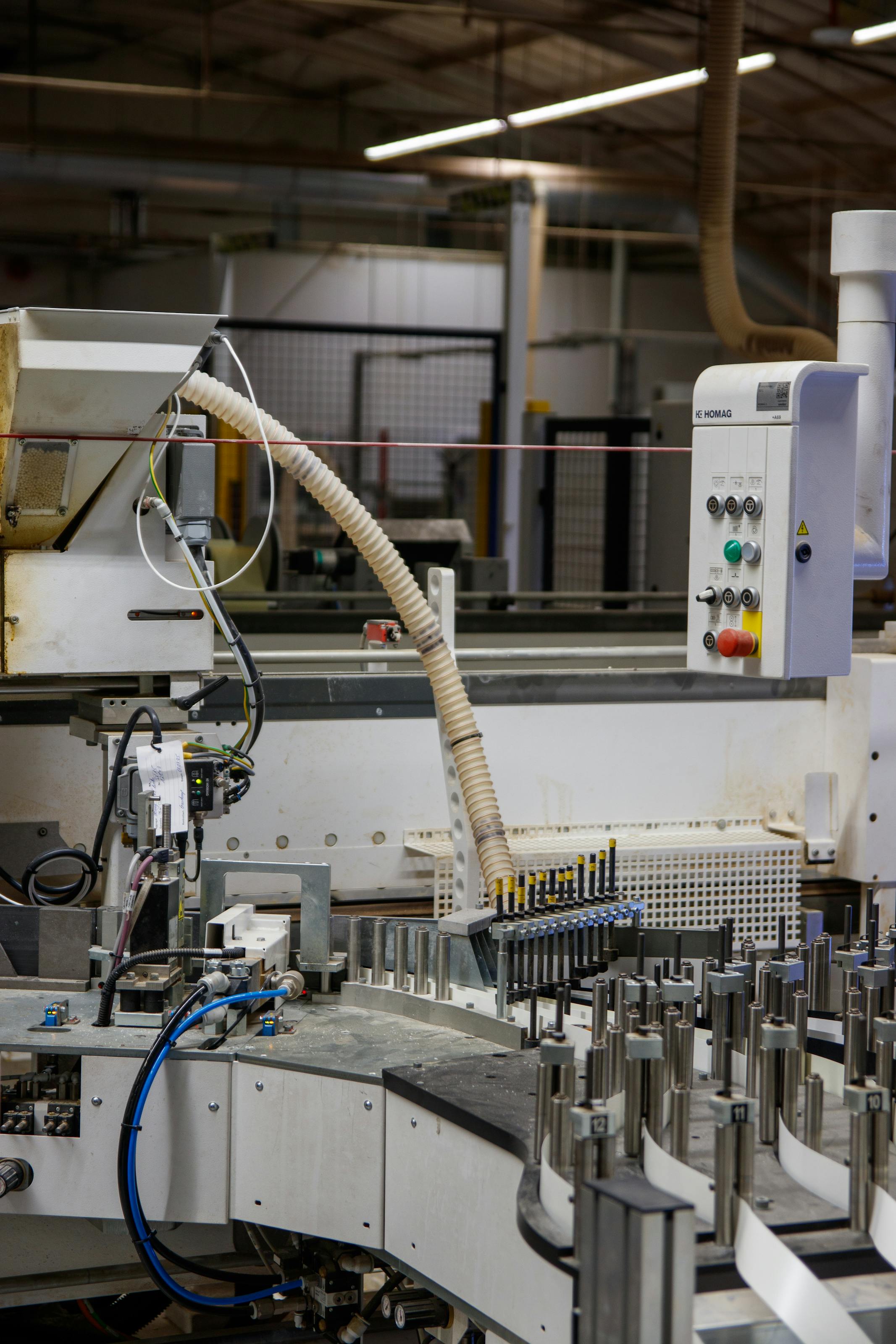 Ligne de production industrielle automatisée