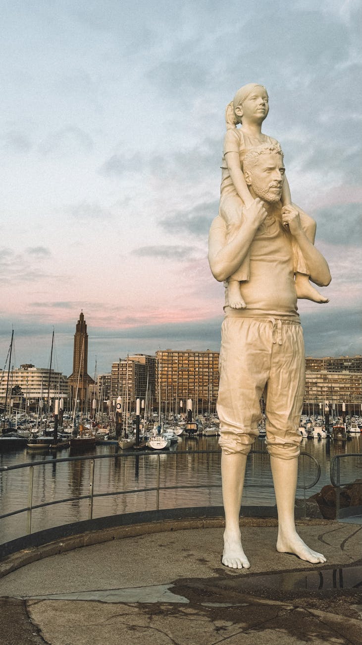 Marina du Havre au coucher du soleil
