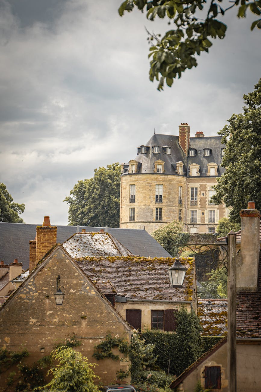 Architecture ancienne d'un village du Bourbonnais