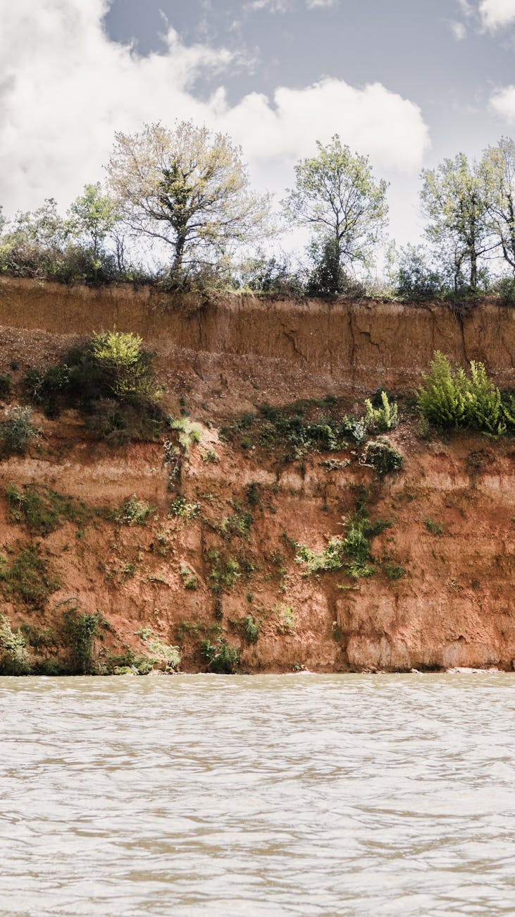Falaise et Garonne à Carbonne, sud de Muret