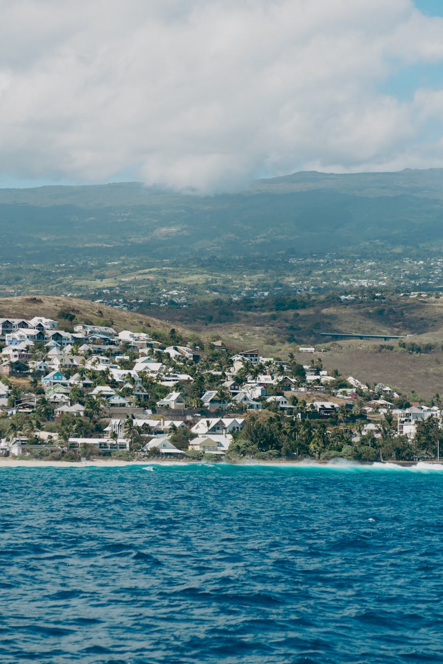 Vue côtière de La Réunion