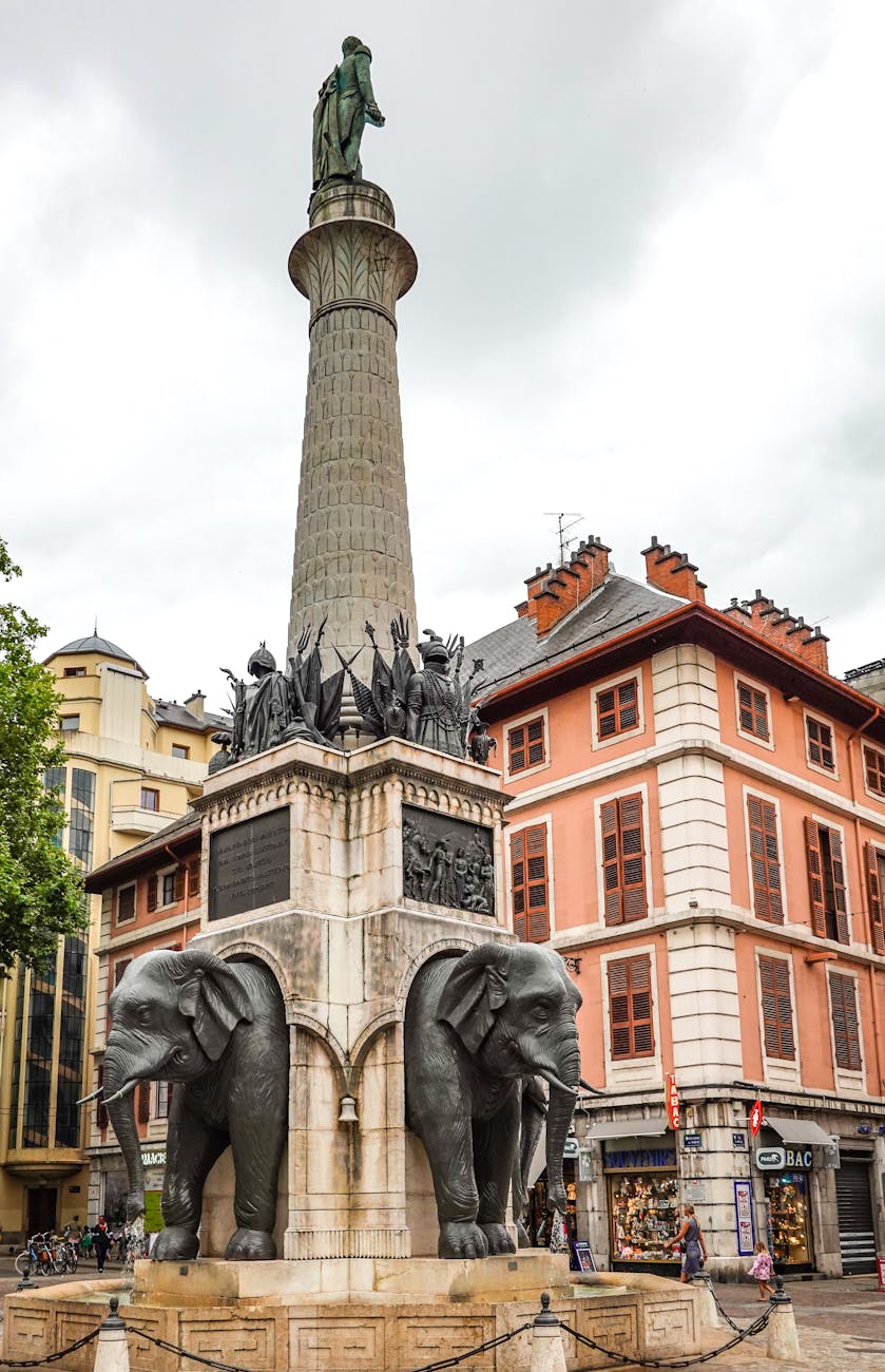 Fontaine des Éléphants à Chambéry