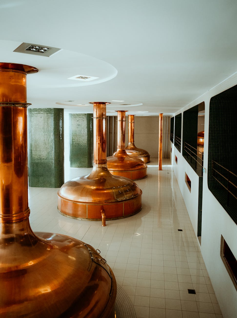 Cuves de brassage en cuivre