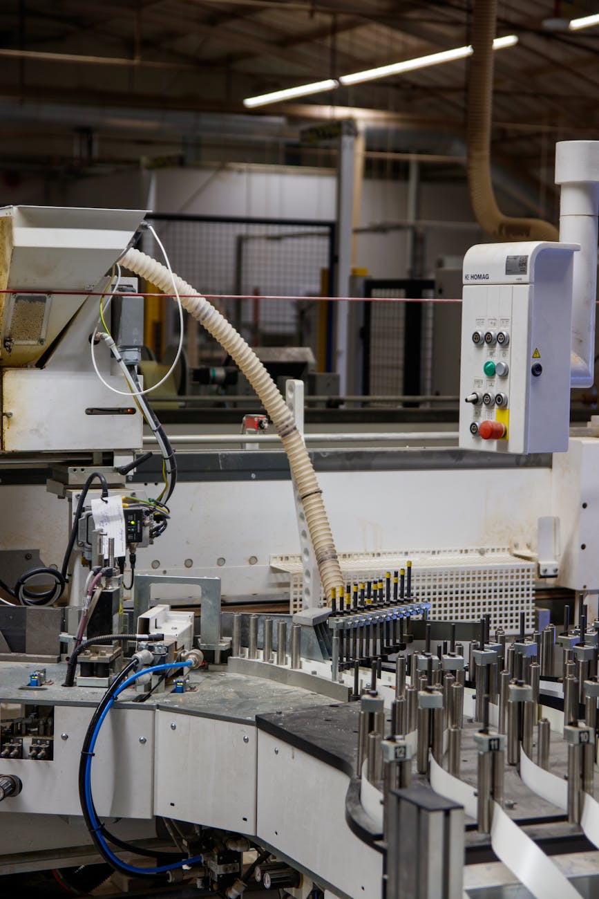 Ligne de production industrielle automatisée