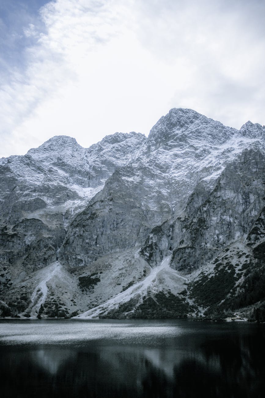Tatry odbijające się w jeziorze Morskie Oko